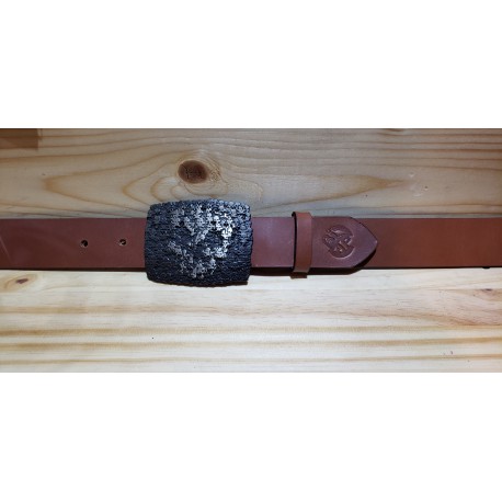 Ceinture cuir largeur 4 cm