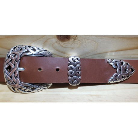 Ceinture cuir largeur 4 cm