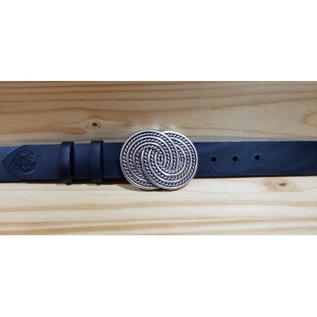 Ceinture cuir largeur 4 cm