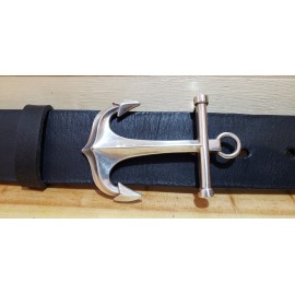 Ceinture cuir largeur 4 cm