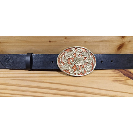 Ceinture cuir largeur 4 cm